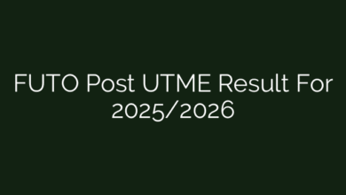 FUTO Post UTME Result For 2025/2026