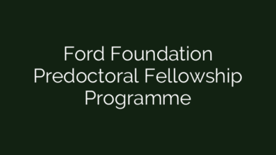 Ford Foundation Predoctoral Fellowship Programme