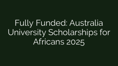 Fully Funded: Australia University Scholarships for Africans 2025