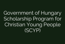 Government of Hungary Scholarship Program for Christian Young People (SCYP)