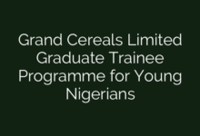 Grand Cereals Limited Graduate Trainee Programme for Young Nigerians
