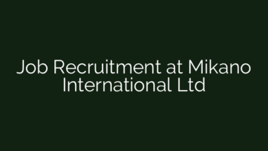 Job Recruitment at Mikano International Ltd