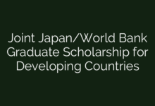 Joint Japan/World Bank Graduate Scholarship for Developing Countries
