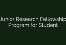 Junior Research Fellowship Program for Student