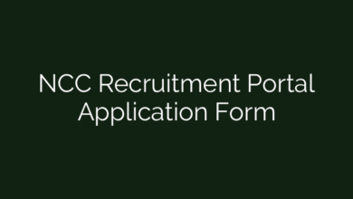 NCC Recruitment Portal Application Form