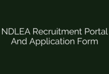 NDLEA Recruitment Portal And Application Form