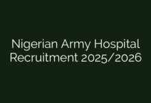 Nigerian Army Hospital Recruitment 2025/2026