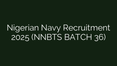 Nigerian Navy Recruitment 2025 (NNBTS BATCH 36)