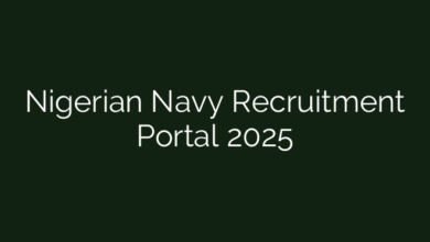 Nigerian Navy Recruitment Portal 2025