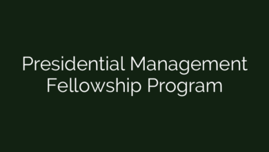 Presidential Management Fellowship Program