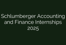 Schlumberger Accounting and Finance Internships 2025