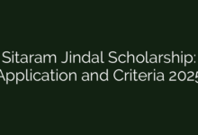 Sitaram Jindal Scholarship: Application and Criteria 2025