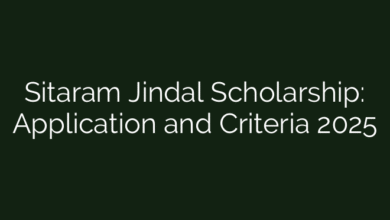 Sitaram Jindal Scholarship: Application and Criteria 2025