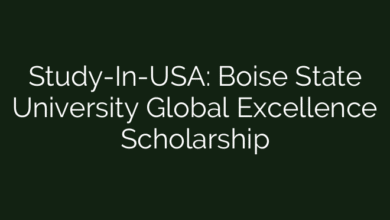Study-In-USA: Boise State University Global Excellence Scholarship