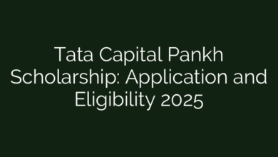 Tata Capital Pankh Scholarship: Application and Eligibility 2025