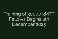 Training of 30000 3MTT Fellows Begins 4th December 2025