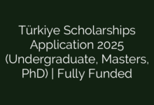 Türkiye Scholarships Application 2025 (Undergraduate, Masters, PhD) | Fully Funded