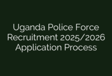 Uganda Police Force Recruitment 2025/2026 Application Process