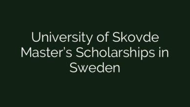 University of Skovde Master’s Scholarships in Sweden