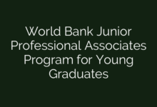 World Bank Junior Professional Associates Program for Young Graduates